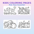 Kids Coloring Pages — Pick Your Favorite! (Ages 2–7)