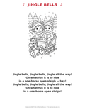 Jingle Bells Coloring Page — Single Printable Page