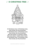 O Christmas Tree Coloring Page — Single Printable Page