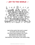 Joy to the World Coloring Page — Single Printable Page