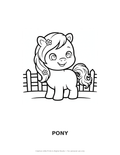 Pony Coloring Page — Single Printable Page